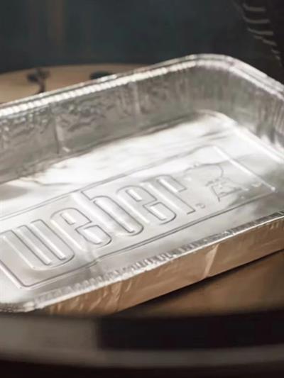 Weber 6416 10lu Alüminyum Damlama Tepsisi (Drip/Foil Pans) – Indirekt Pişirme için Uyumlu