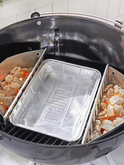 Weber 6416 10lu Alüminyum Damlama Tepsisi (Drip/Foil Pans) – Indirekt Pişirme için Uyumlu