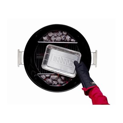 Weber 6416 10lu Alüminyum Damlama Tepsisi (Drip/Foil Pans) – Indirekt Pişirme için Uyumlu