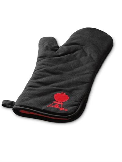 Weber 6472 Barbecue Mitt – Barbekü Eldiveni (100 % Pamuk, Isıya Dayanıklı Saten Astarlı; Ayarlanabilir Manşet)