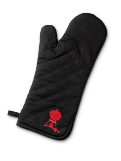 Weber 6472 Barbecue Mitt – Barbekü Eldiveni (100 % Pamuk, Isıya Dayanıklı Saten Astarlı; Ayarlanabilir Manşet)