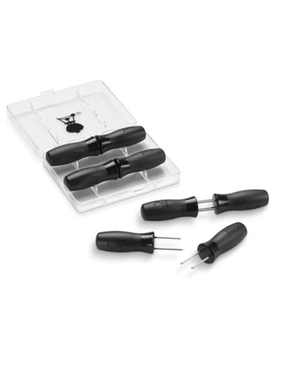 Weber 6489 Corn Holder Set – Mısır Saplama Seti (Paslanmaz Çelik; 8 Parça Interlock Depolama Kutulu)