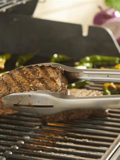 Weber 6760 Precision Grill Tongs – Hassas Kilitli Paslanmaz Çelik Maşa (46 cm)