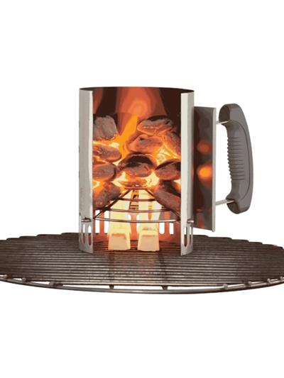 Weber 7447 Rapidfire Compact Chimney Starter – Küçük Kömür Başlatıcı (Hızlı ve Homojen Tutuş; 18″–26″ Weber Uyumlu)
