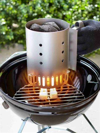 Weber 7447 Rapidfire Compact Chimney Starter – Küçük Kömür Başlatıcı (Hızlı ve Homojen Tutuş; 18″–26″ Weber Uyumlu)