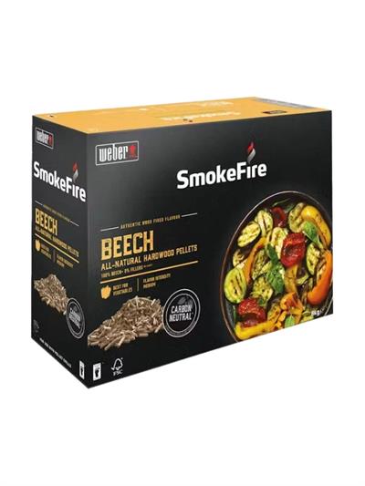 Weber Beech All‑Natural Hardwood Pellets – %100 Kayın Ağacı, 8 kg Torba, FSC Sertifikalı (Model: 18292)