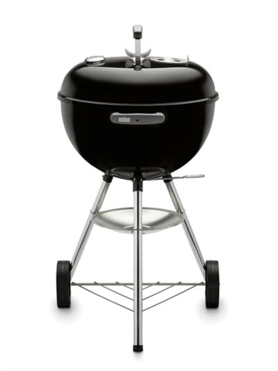 Weber Classic Kettle 47 cm – Parlak Siyah Emaye Emayeli Kazan | One-Touch™ Temizlik | Kompakt 47 cm Çap