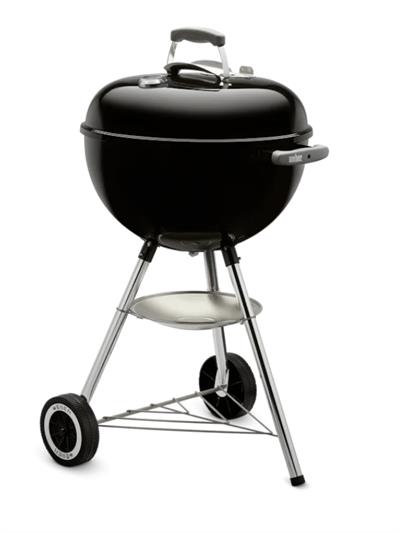 Weber Classic Kettle 47 cm – Parlak Siyah Emaye Emayeli Kazan | One-Touch™ Temizlik | Kompakt 47 cm Çap