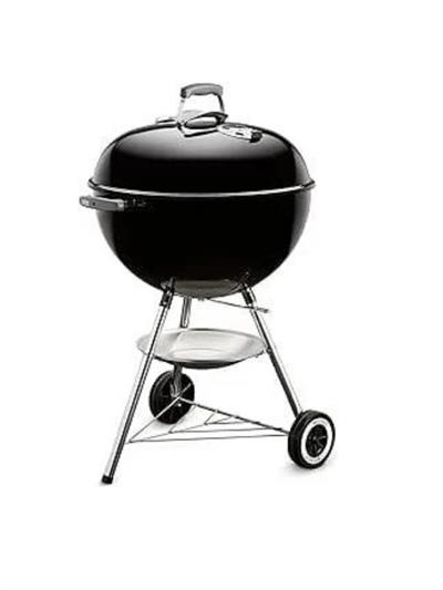 Weber Classic Kettle 57 cm – Parlak Siyah Emaye Çift Emayeli Kazan | One-Touch™ Temizlik | Zamansız Kettle Tasarımı
