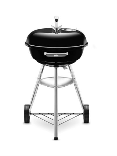 Weber Compact Kettle 47 cm – Parlak Siyah Emaye Çift Emayeli Kazan | One-Touch™ Temizlik