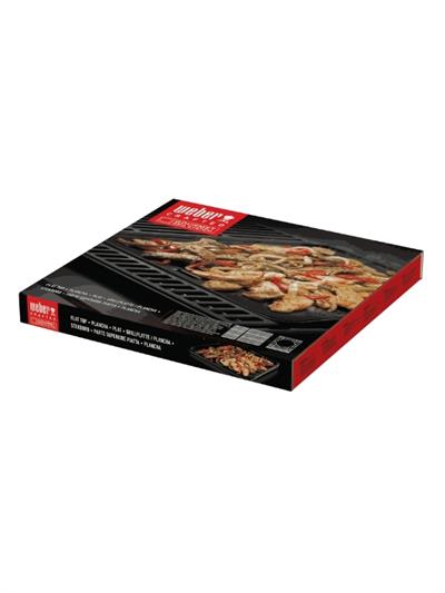 Weber CRAFTED Griddle – GBS Plancha Izgara Porcelain-Emaye Döküm | 40 cm × 41,5 cm Pişirme Alanı | GBS Uyumlu