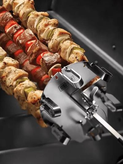 Weber CRAFTED Rotisserie Skewer Set 7685 – Gourmet BBQ System Paslanmaz Çelik | 6 Adet 40,64 cm Şiş | Bulaşık Makinesinde Yıkanabilir