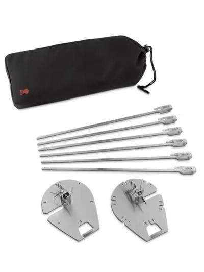 Weber CRAFTED Rotisserie Skewer Set 7685 – Gourmet BBQ System Paslanmaz Çelik | 6 Adet 40,64 cm Şiş | Bulaşık Makinesinde Yıkanabilir