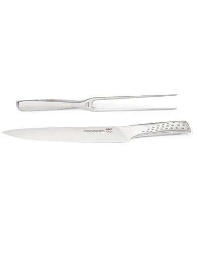 Weber Deluxe Carving Set 17074 – Et Bıçağı & Çatalı Paslanmaz Çelik | Ergonomik Saplar | Bıçakta Keskin Dişler