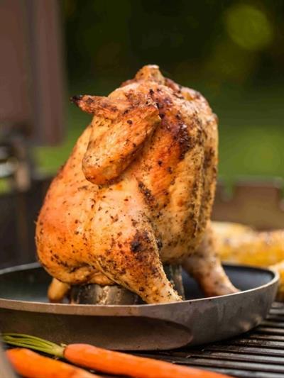 Weber Deluxe Poultry Roaster 6731 – Çok Amaçlı Tavuk Pişirici Paslanmaz Çelik & Seramik Kaplama | Sıvı Hazneli 2si 1 Arada Tasarım