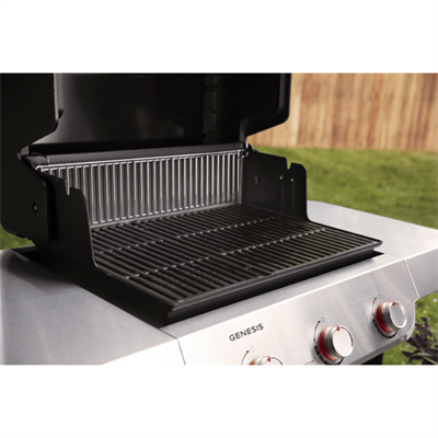 Weber Genesis® E-315 Siyah Gazlı Barbekü – 3 Brülör, Geniş Pişirme Alanı