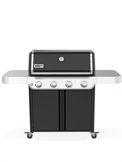 Weber Genesis® E-415 Siyah Gazlı Barbekü – 4 Brülör, Geniş Pişirme Alanı