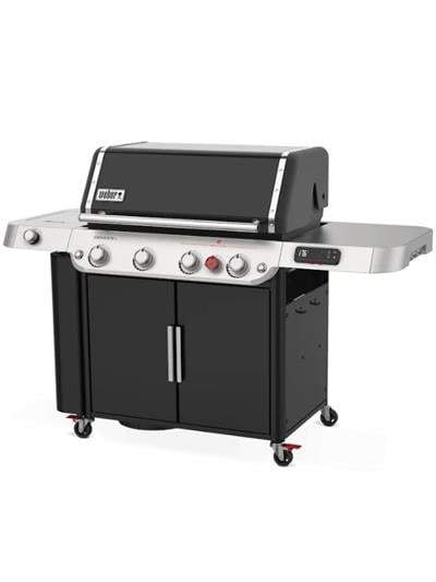 Weber Genesis Smart EPX-435 Siyah Gazlı Barbekü – 4 Brülör + Sear Zone + Side Burner + Weber Connect