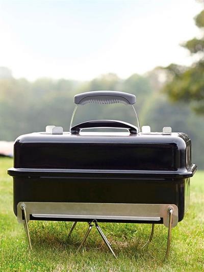 Weber Go-Anywhere Charcoal – Portatif Dikdörtgen Kompakt 42 × 26 cm Izgara | Kilitli Kapak | 6 kg Taşıma Ağırlığı