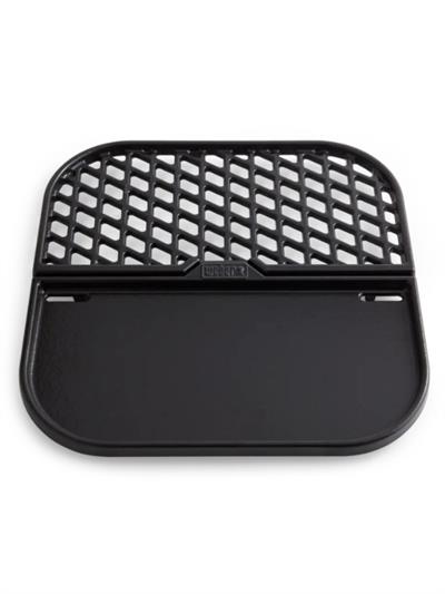 Weber Grill & Griddle Station 8858 – Gourmet BBQ System Porcelain-emaye kaplı döküm | İki yüzeyli ızgara & plancha kombinasyonu