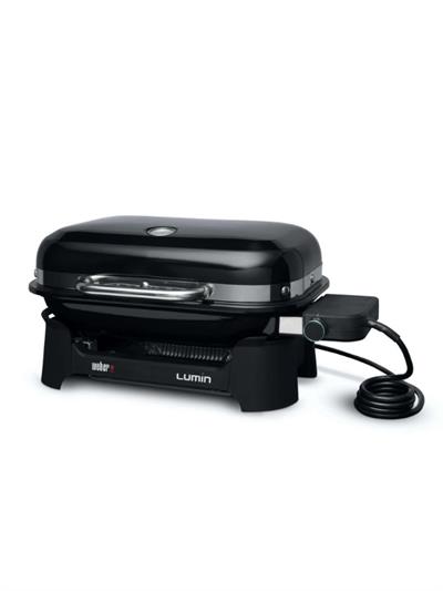 Weber Lumin™ Compact 1000 Elektrikli Izgara – Black 2 200 W | 315 °C Sear | Smoke · Steam · Keep Warm