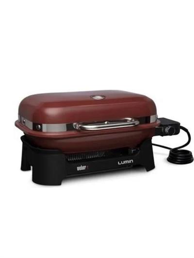 Weber Lumin Elektrik Grill RED 560 W | 315 °C Sear | Smoke-Steam-Keep Warm