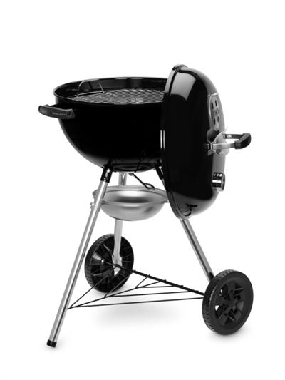 Weber Original Kettle E-4710 – Parlak Siyah Emaye Emayeli Kazan | One-Touch™ Temizlik | Kompakt 47 cm Çap