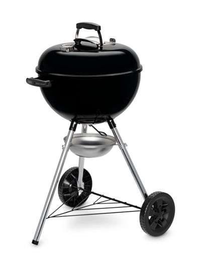 Weber Original Kettle E-4710 – Parlak Siyah Emaye Emayeli Kazan | One-Touch™ Temizlik | Kompakt 47 cm Çap