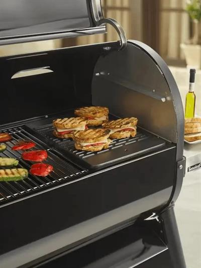 Weber Porcelain-Enameled Cast Iron Griddle – Spirit 300 Serisi Aksesuarı Çift Yüzeyli Döküm Izgara | Panini & Hassas Pişirme Yüzeyi