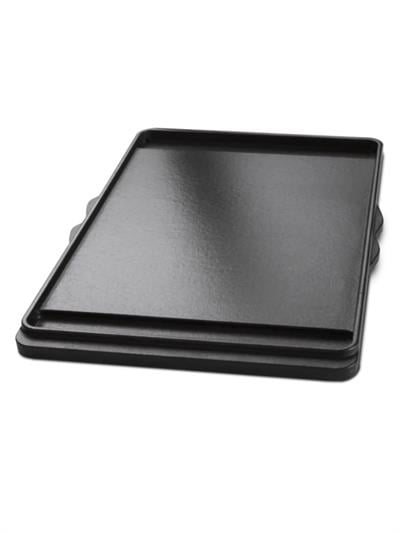 Weber Porcelain-Enameled Cast Iron Griddle – Spirit 300 Serisi Aksesuarı Çift Yüzeyli Döküm Izgara | Panini & Hassas Pişirme Yüzeyi