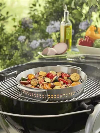 Weber Poultry Roaster 8838 – Tavuk Kızartma GBS™ Çok Amaçlı Tava Paslanmaz Çelik | 2si 1 Arada Tasarım | GBS™ Uyumlu