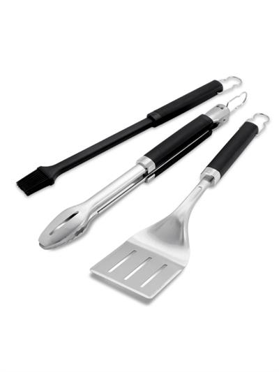 Weber Precision 3-Piece Barbecue Set 6764 3lü Hassas Barbekü Kiti | Spatula, Maşa ve Basting Fırçası