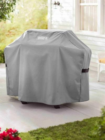 Weber Premium Barbecue Cover 7178 – Genesis® II 200 Serisi Su Geçirmez Polyester | UV Korumalı | Cırtlı Sabitleme Kayışları
