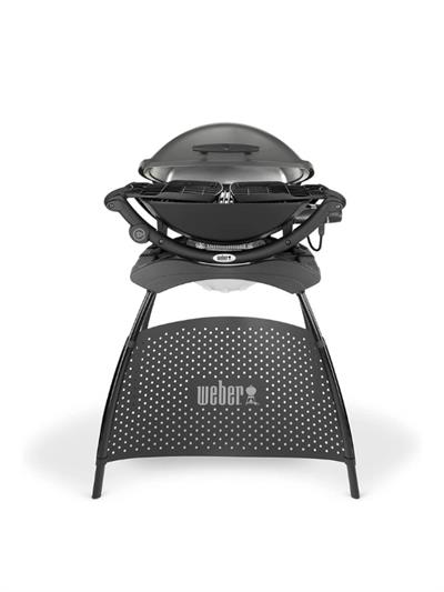 Weber Q 2400 Elektrikli Izgara + Stand Seti – 2 200 W | 54 × 39 cm | Balkon & Karavan Dostu