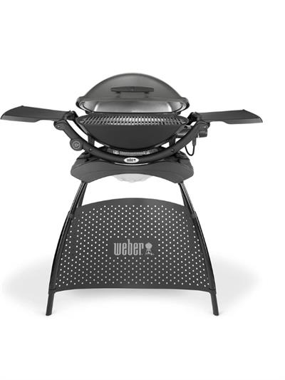 Weber Q 2400 Elektrikli Izgara + Stand Seti – 2 200 W | 54 × 39 cm | Balkon & Karavan Dostu