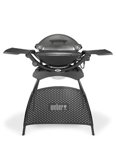 Weber Q 2400 Elektrikli Izgara + Stand Seti – 2 200 W | 54 × 39 cm | Balkon & Karavan Dostu