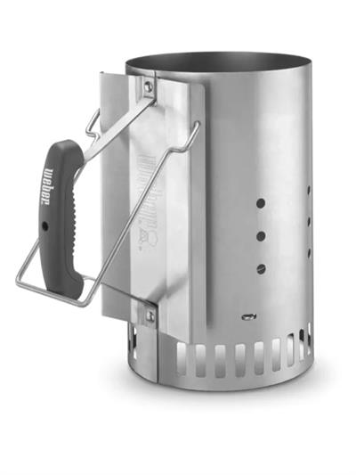 Weber Rapidfire Chimney Starter 7416 – Köz Başlatma Aparatı Büyük Çelik Konik Izgara | Ergonomik Sap | Gazsız Ateş Yakma