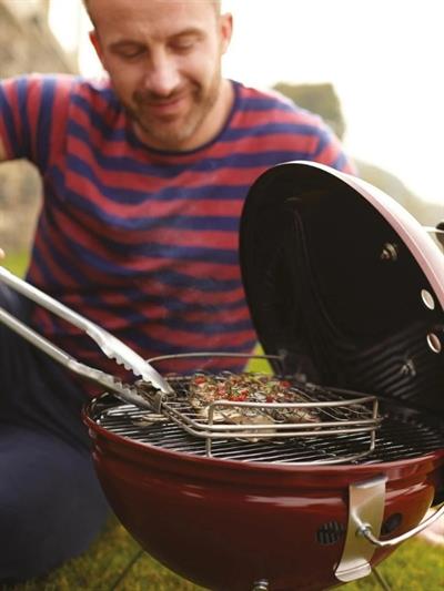 Weber Smokey Joe Premium 37 cm – Crimson Kırmızı Tuck-N-Carry™ Kapak Kilidi | Portatif Kettle