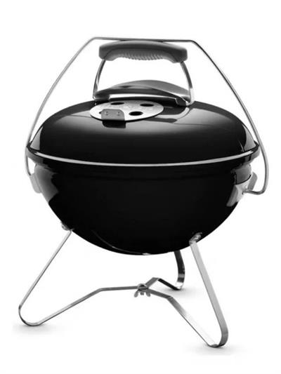 Weber Smokey Joe Premium 37 cm – Parlak Siyah Emaye Tuck-N-Carry™ Kapak Kilidi | 37 cm Portatif Kettle
