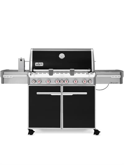 Weber Summit® E-670 Siyah Gazlı Barbekü – 6 Brülör + Sear / Tütsü / Rotisserie
