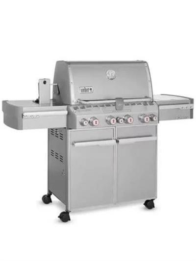 Weber Summit® S-470 Paslanmaz Çelik Gazlı Barbekü – 4 Brülör + Sear / Tütsü / Rotisserie