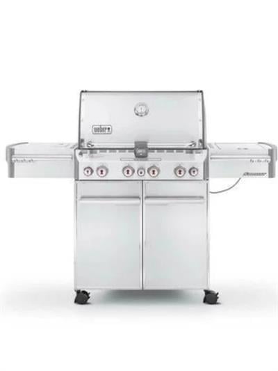 Weber Summit® S-470 Paslanmaz Çelik Gazlı Barbekü – 4 Brülör + Sear / Tütsü / Rotisserie