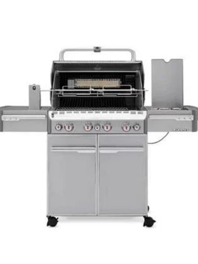 Weber Summit® S-470 Paslanmaz Çelik Gazlı Barbekü – 4 Brülör + Sear / Tütsü / Rotisserie
