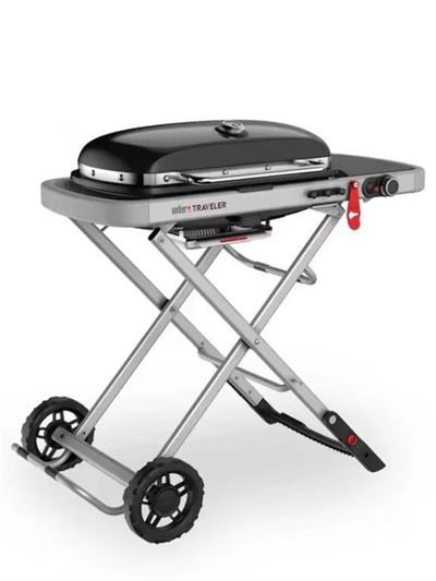 Weber Traveler Taşınabilir Gazlı Barbekü – 3,8 kW | 63 × 34 cm | Tek Pedalla Katlanır