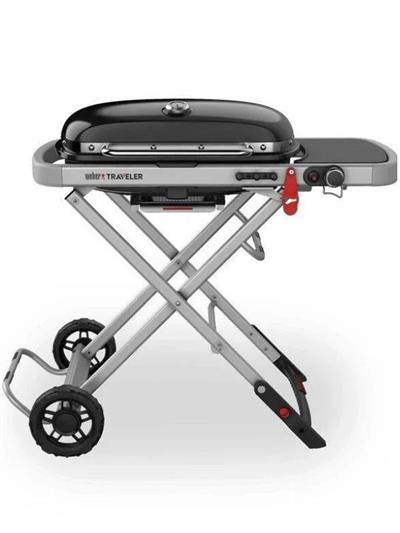 Weber Traveler Taşınabilir Gazlı Barbekü – 3,8 kW | 63 × 34 cm | Tek Pedalla Katlanır