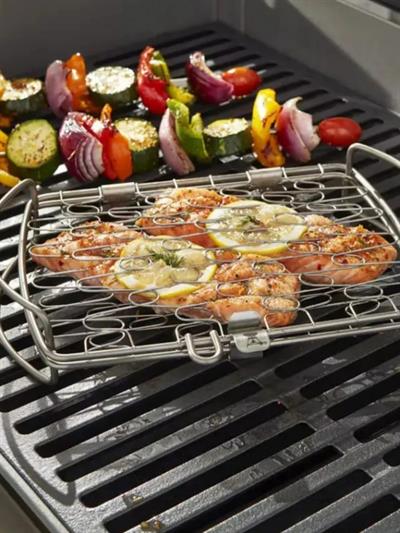 Weber Warming Rack 8417  Sıcak Bekletme Rafı– 57 cm Kömürlü Barbeküler İçin Plated Steel | Eşit Isıda Isıtma & Tost İşlevi | 57 cm Ketıllara Uyumlu