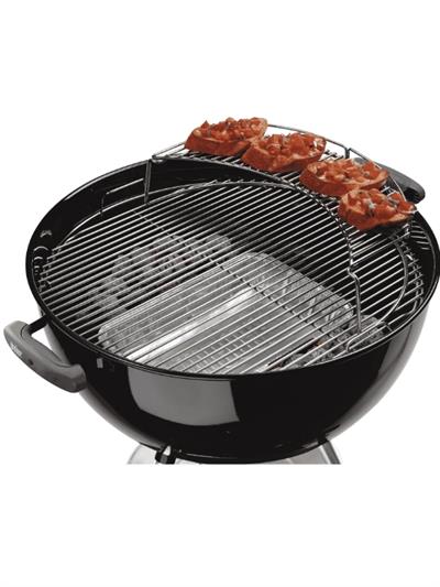 Weber Warming Rack 8417  Sıcak Bekletme Rafı– 57 cm Kömürlü Barbeküler İçin Plated Steel | Eşit Isıda Isıtma & Tost İşlevi | 57 cm Ketıllara Uyumlu