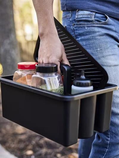 Weber Works Caddy with Tray Lid – Weber Works™ Snap-On Hazırlık Kutusu ve Tepsi Kapak (Model: 3400128)