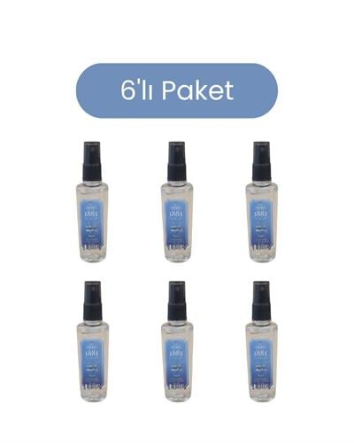 1881 Kolonya 50ml Sprey Aqua & Les Hommes-Yeni Tasarım 6'lı Paket