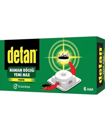 Detan Hamam Böceği Yeni Max Pratik 6 Adet